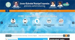Desktop Screenshot of ghmc.gov.in